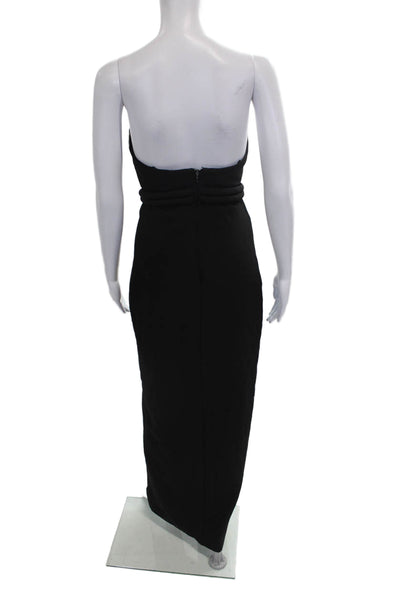 Jewel Badgley Mischka Women Sheath Dress Black Sweetheart Sleeveless Size 0