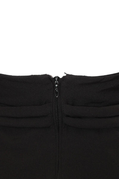 Jewel Badgley Mischka Women Sheath Dress Black Sweetheart Sleeveless Size 0