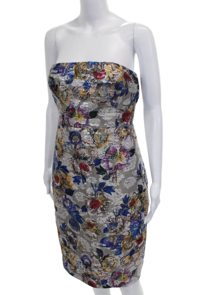 J Crew Women Sheath Dress Multicolor Square Neck Sleeveless Short Size 10