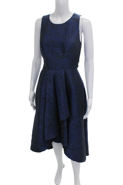 Shoshanna Women Fit & Flare Midi Blue Sleeveless Dress Size 2