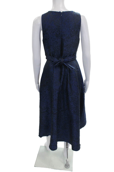 Shoshanna Women Fit & Flare Midi Blue Sleeveless Dress Size 2