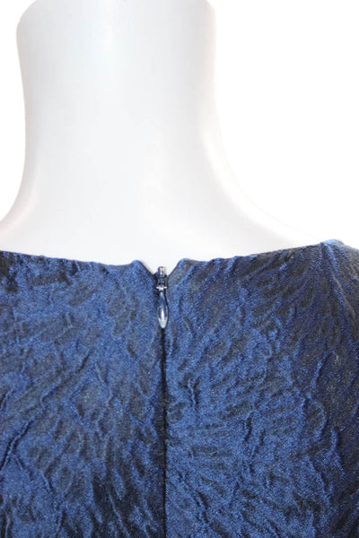 Shoshanna Women Fit & Flare Midi Blue Sleeveless Dress Size 2