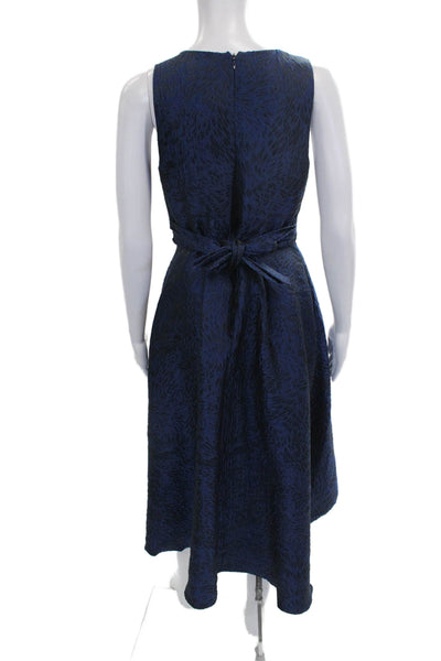 Shoshanna Women Fit & Flare Midi Blue Sleeveless Dress Size 2