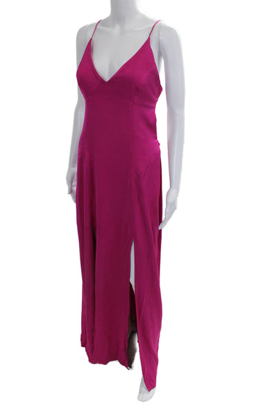 Manning Cartell Womens Pink Viscose V Neck Sleeveless Maxi Dress Size 10