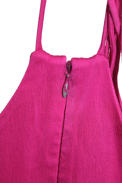 Manning Cartell Womens Pink Viscose V Neck Sleeveless Maxi Dress Size 10