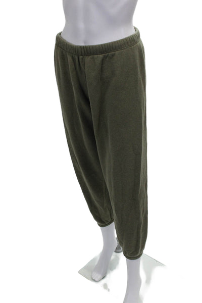 Jenni Kayne Womens Cotton Pull On Sweatpants Green Size S