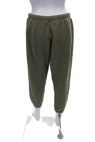 Jenni Kayne Womens Cotton Pull On Sweatpants Green Size S