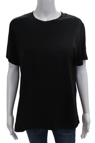 Lululemon Womens Basic T-Shirt Black Cotton Blend Short Sleeve Size S
