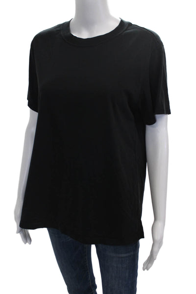 Lululemon Womens Basic T-Shirt Black Cotton Blend Short Sleeve Size S