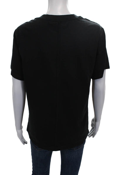Lululemon Womens Basic T-Shirt Black Cotton Blend Short Sleeve Size S