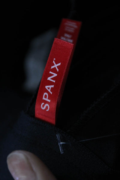 Spanx Womens Dress Pants Black Polyester Pull On Size M