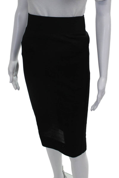 Helmut Lang Womens Straight Pencil Black Skirt Size S