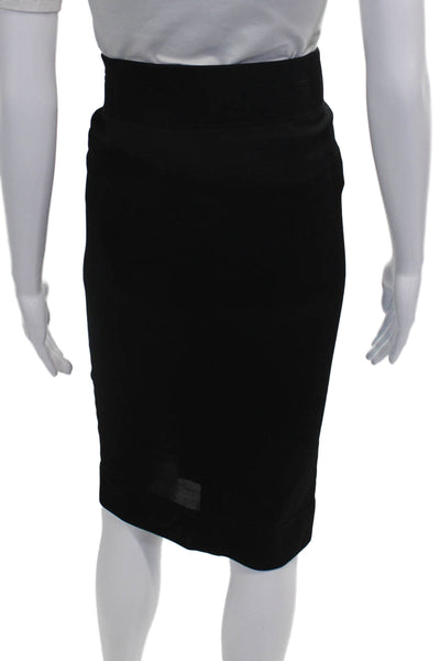 Helmut Lang Womens Straight Pencil Black Skirt Size S