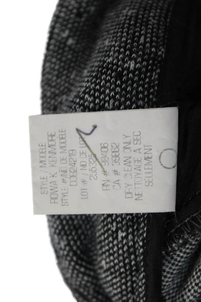 Theory Women Solid Gray Cotton Dress Pants Zip Closure Size 2