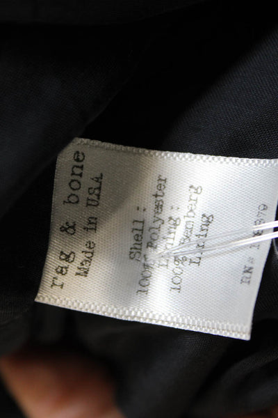 Rag & Bone Womens Anorak Black Zip Polyester Long Sleeve Size 0