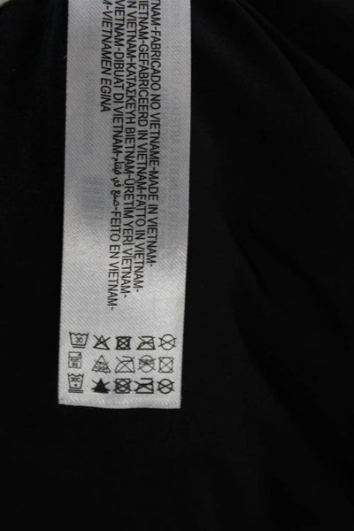Zara Women Puffer Jacket Black Polyester Zip Sleeveless Size M