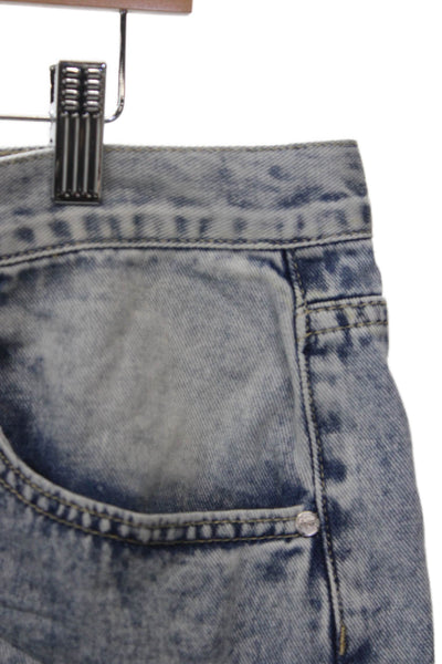 One Teaspoon Womens Cut-Off Blue Cotton Shorts Size 31