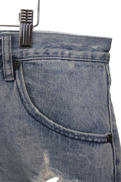 One Teaspoon Women Cut-Off Blue Cotton Shorts Size 33