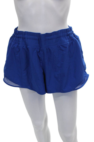 Lululemon Womens Athletic Blue Shorts Polyester Blend Size S