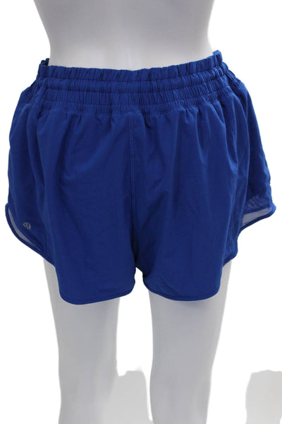 Lululemon Womens Athletic Blue Shorts Polyester Blend Size S