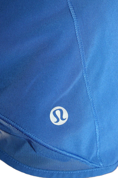 Lululemon Womens Athletic Blue Shorts Polyester Blend Size S