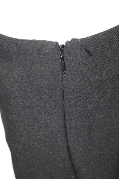 Edikted Women Mini Skirt Black Zip Solid Polyester Size XS