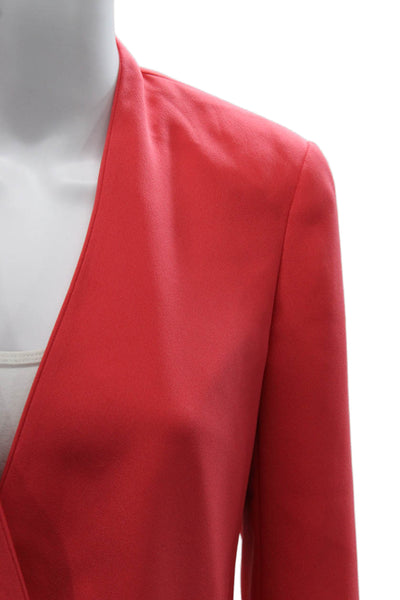 Vince Camuto Women Red Long Sleeve Blazer Size 4P