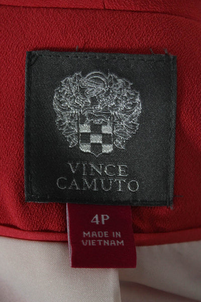 Vince Camuto Women Red Long Sleeve Blazer Size 4P