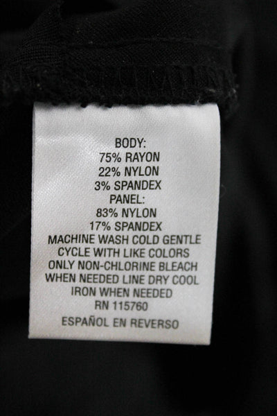 JM Collection Women Ankle Pants Black Rayon Pull On Petites Size XS