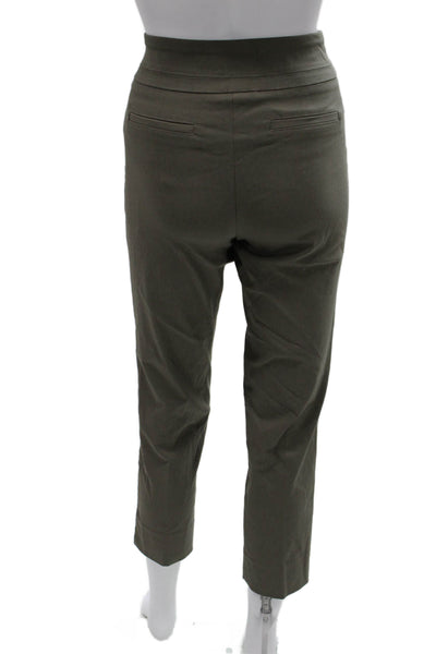 Renuar Women Ankle Pants Green Rayon Pull On Size 2