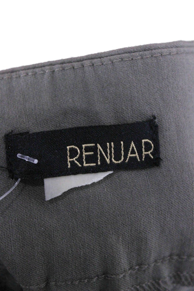 Renuar Women Ankle Pants Green Rayon Pull On Size 2
