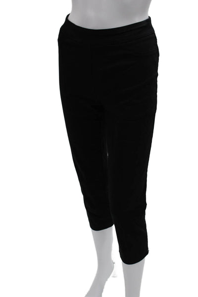 Renuar Women Capri Leggings Black Rayon Solid Inseam 24 Size 0