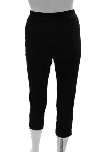 Renuar Women Capri Leggings Black Rayon Solid Inseam 24 Size 0