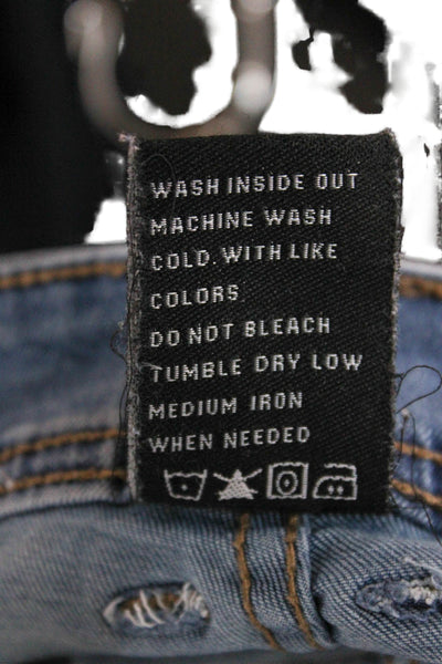 The Perfect Jean Mens Tapered Jeans Blue Cotton Blend 31 Inseam Size 40