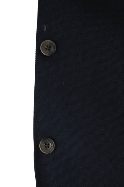 Joseph Abboud Mens Wool Blue Geometric Blazer Button Size 52