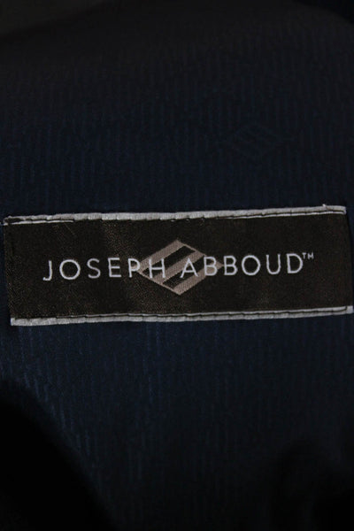 Joseph Abboud Mens Wool Blue Geometric Blazer Button Size 52