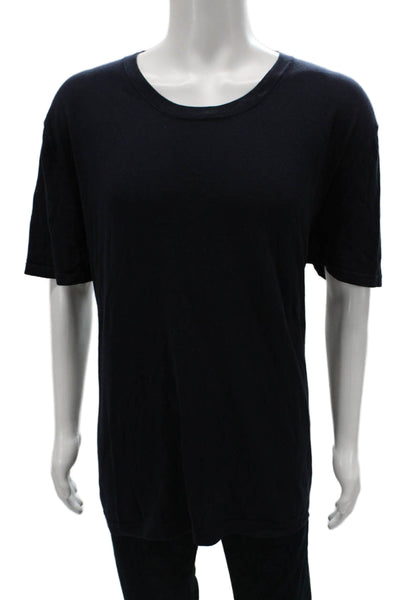 Collars & Co. Mens T-Shirt Blue Cotton Crew Neck Short Sleeve Size 3XL