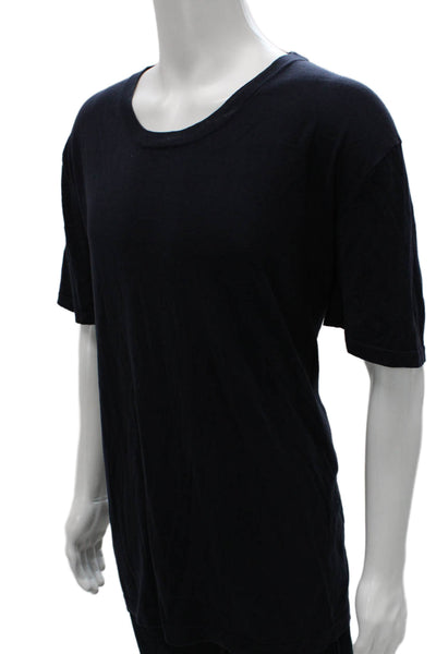 Collars & Co. Mens T-Shirt Blue Cotton Crew Neck Short Sleeve Size 3XL