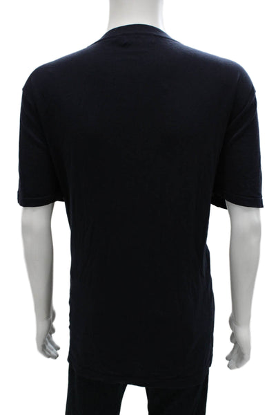 Collars & Co. Mens T-Shirt Blue Cotton Crew Neck Short Sleeve Size 3XL