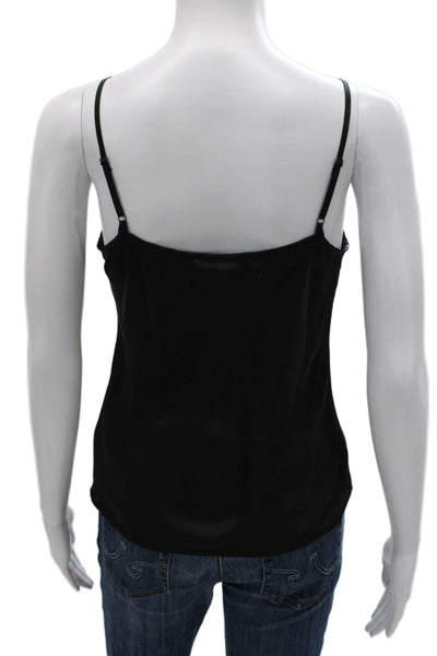 Maje Women Black V Neck Sleeveless Camisole Polyester Size 2