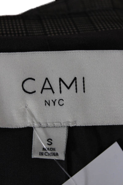 Cami NYC Women Basic Jacket Gray Checked Long Sleeve Size S