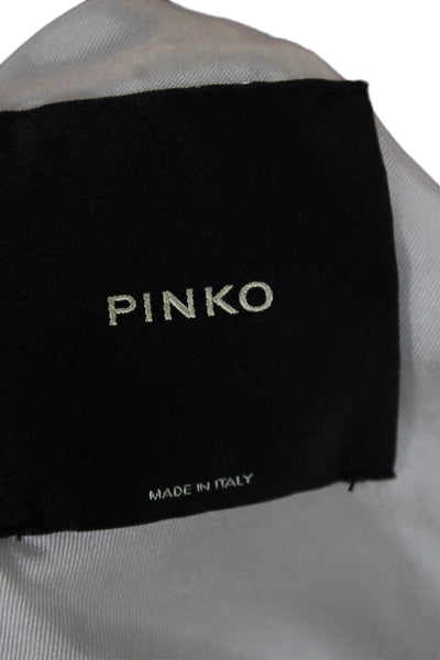 Pinko Womens Ivory Sleeveless Cotton Vest Hook & Loop Bust 32 Size 2