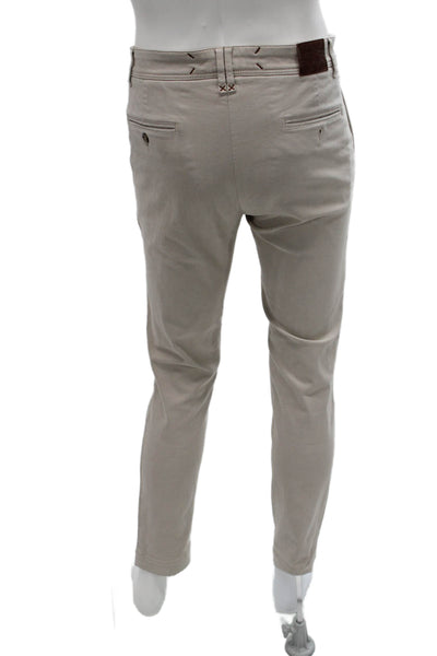 Sand Mens Chino Pants Beige Cotton Blend Inseam 30 Size 32