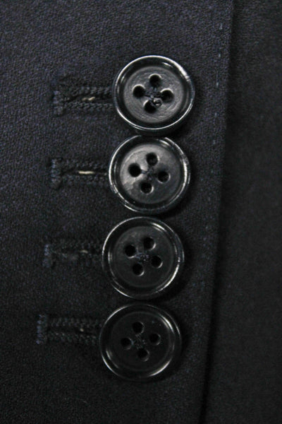 Canali Mens Blue Wool Blazer Solid Size 46