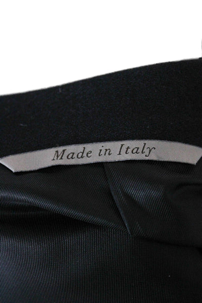 Canali Mens Blue Wool Blazer Solid Size 46