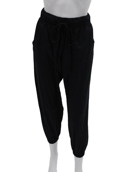 Electric & Rose Womens Jogger Pants Black Nylon Drawstring Size XS
