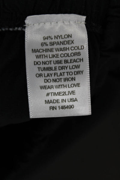 Electric & Rose Womens Jogger Pants Black Nylon Drawstring Size XS