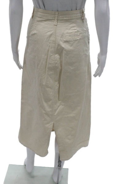 Heartless Jeans Women Straight Pencil Skirt Beige Knee Cotton Size XS
