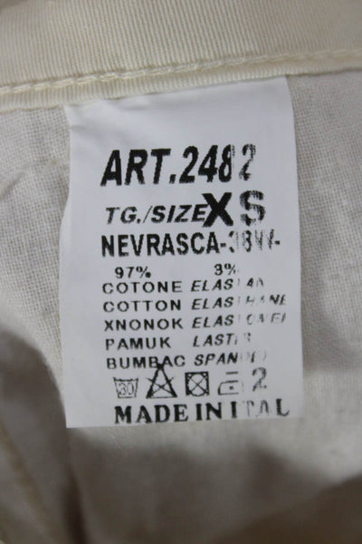 Heartless Jeans Women Straight Pencil Skirt Beige Knee Cotton Size XS