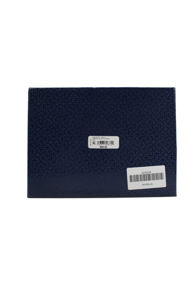 Cole Haan Mens Leather Bifold Wallet with Luggage Tag Black